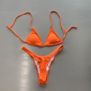 Orange bikini set
